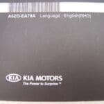 Kia sportage owners manual (2006-2009)